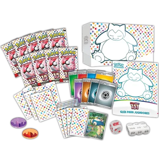 contenido elitre trainer box pokemon 151