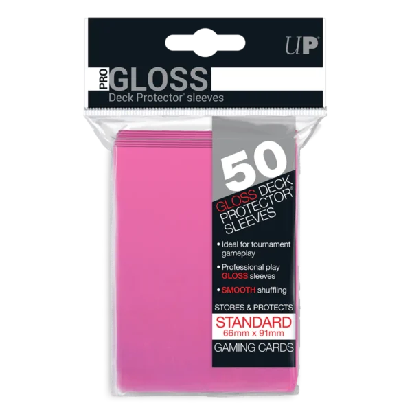Funtas para cartas Ultra Pro PRO-GLOSS (50 unidades) - Rosa