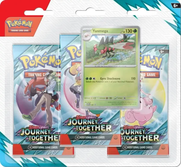Pokemon Journey Together - 3-Blister Yanmega (3 sobres)