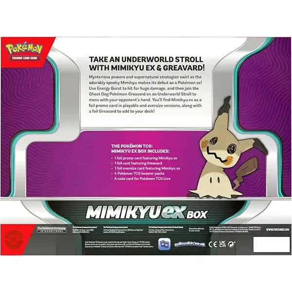 Pokémon Mimikyu Ex Box - Inglés