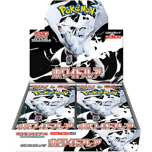 caja de sobres pokemon white flare