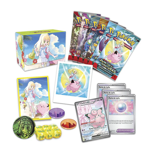 Lylia Colección Torneo Premium - 6 sobres - Pokemon TCG