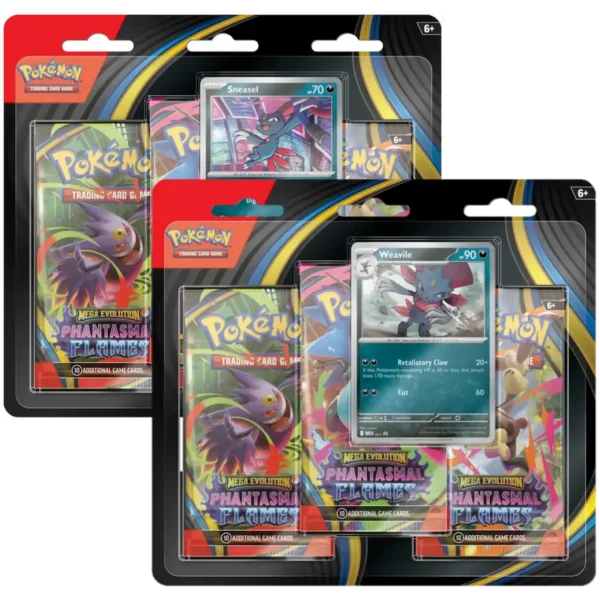 Blister 3 Sobres Phantasmal Flames | Pokémon TCG Inglés